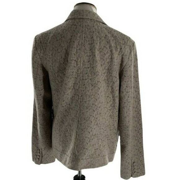 Dialogue Womens QVC Style Eyelet Embroidered Suit Jacket Blazer Size XL - Picture 3 of 10